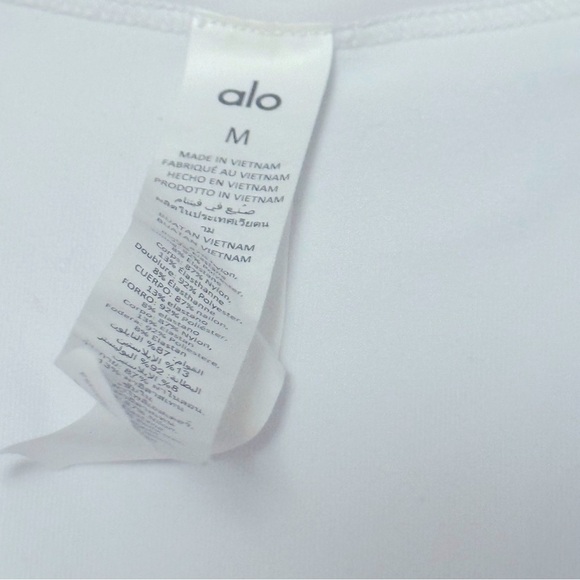 Alo Airbrush Criss Cross Short Sleeve Size M - Picture 7 of 12